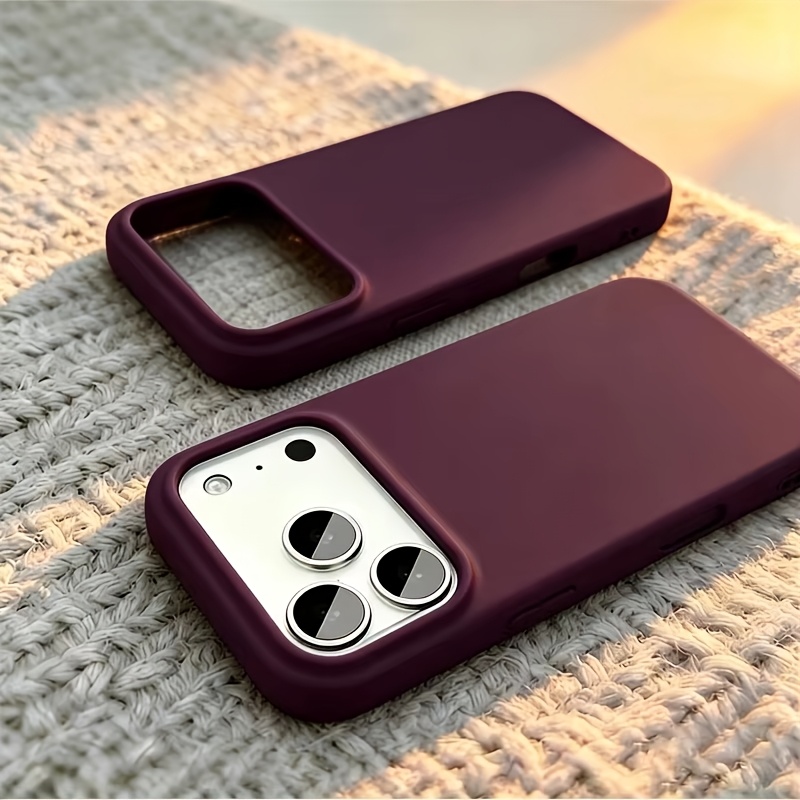 Liquid Silicone Magnetic Phone Case - Şık, Orijinal Sıvı Silikon, Düz Renkli