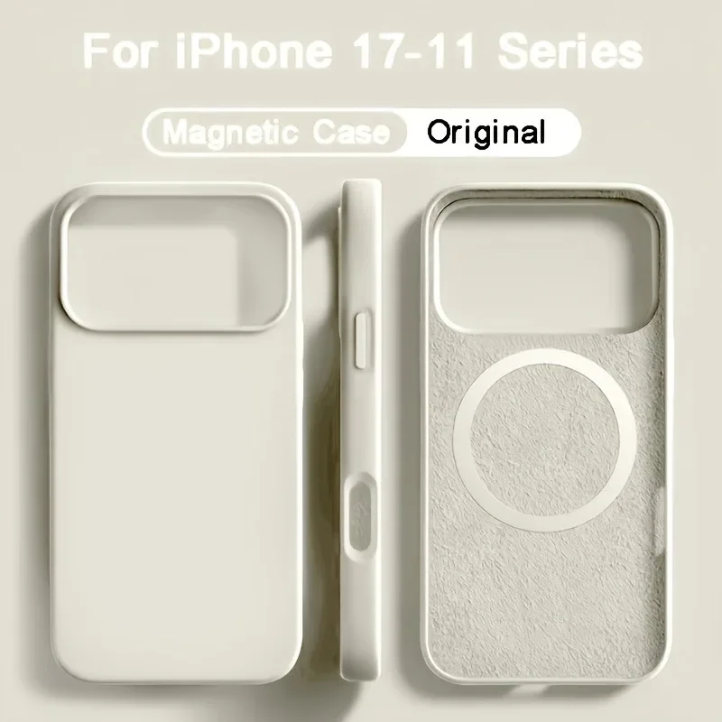 iPhone 18 17 16 15 14 13Pro Ma - Liquid Silicone Magnetic Phone Case incelemesi ve fiyatı