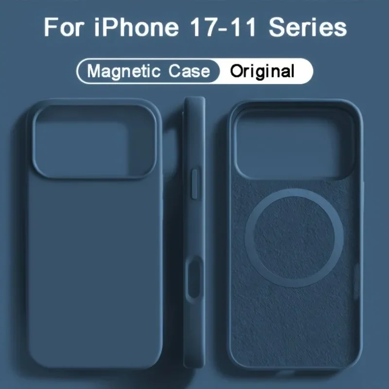 iPhone 18 17 16 15 14 13Pro Ma - Liquid Silicone Magnetic Phone Case incelemesi ve fiyatı
