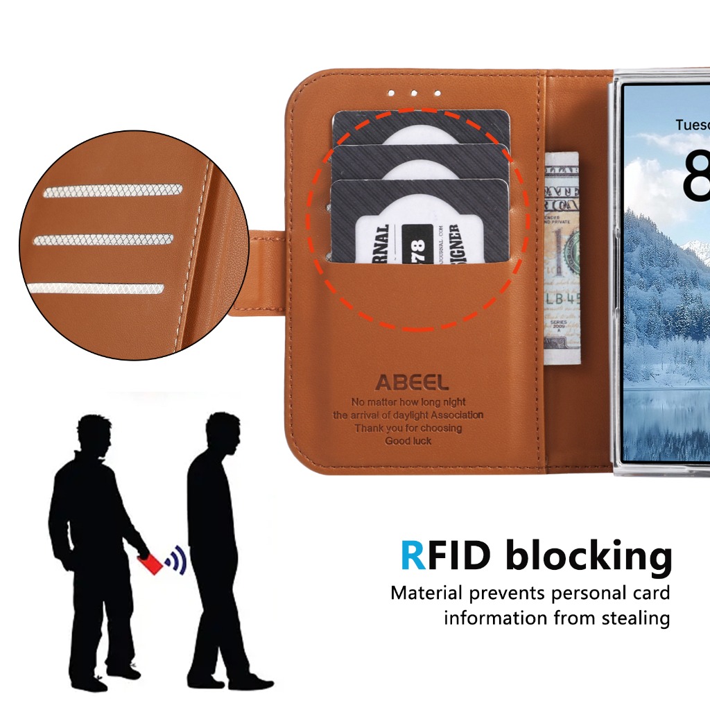 RFID Engelleme Özellikli Kartl - Leather Wallet Card Holder Phone Cover incelemesi ve fiyatı